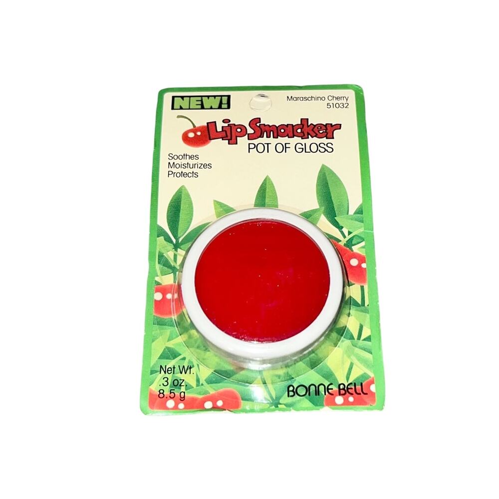 Vintage 90s Bonne Bell Lip Smacker Pot of Gloss Maraschino Cherry Lip Balm